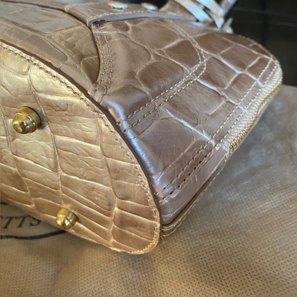 🥂AMAZING BRAHMIN SET!! BRONZE VENICE “CURTIS” SATCHEL + ACCORDIAN CLUTCH WALLET - Picture 6 of 16